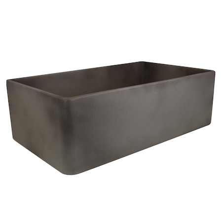 Nantucket Sinks 30-Inch Farmhouse Fireclay Sink with Concrete Finish FCFS3020S-Concrete